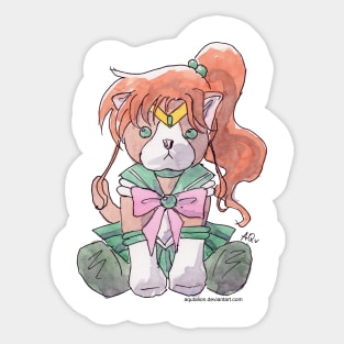 Harlock the Cat Cosplay: Sailor Jupiter Sticker